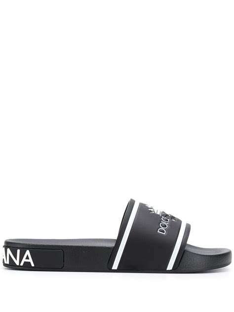 dolce gabbana flip flops men's|dolce gabbana slides.